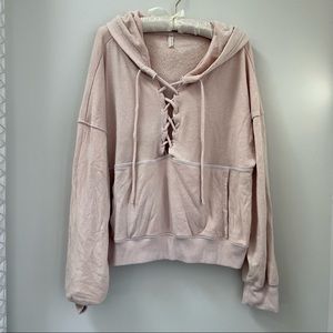 Free People pale pink sweatshirt.